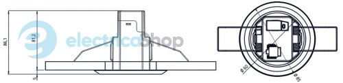 Датчик присутності theMova S360-100 FLAT DE WH, th 1030540