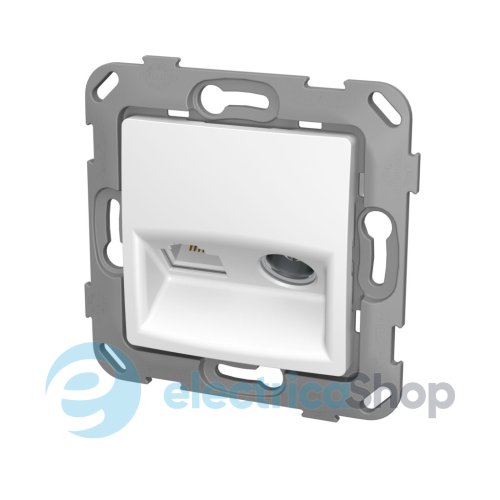 Розетка TV + компьютерная PLANK Nordic/Classic PLK0911031 Белый