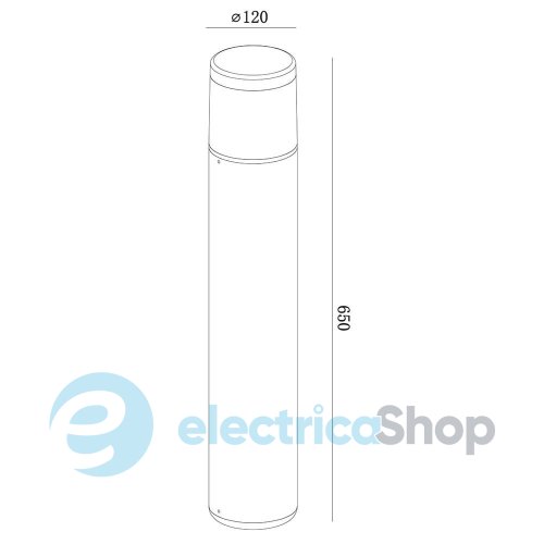 Парковий стовпчик Mantra CHICAGO BOLLARD OUTDOOR E27 IP65 8108