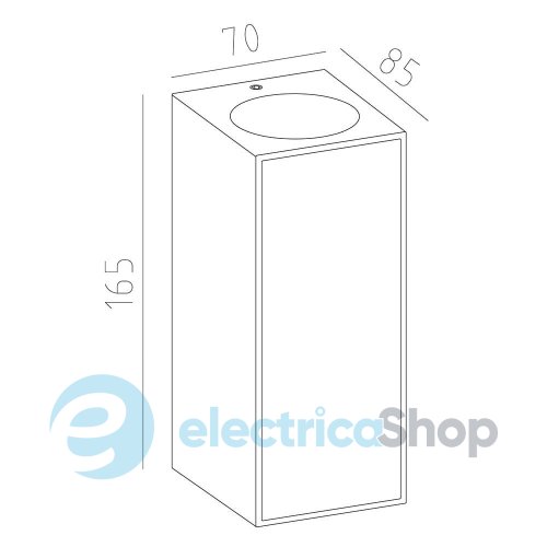 Вуличний настінний світильник Mantra BERET WALL LAMP OUTDOOR GU10 IP54 7929