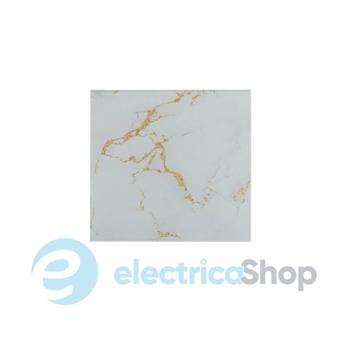 Панель для вентилятора AirRoxy dRim 01-185 Glass panel белый мрамор и золото