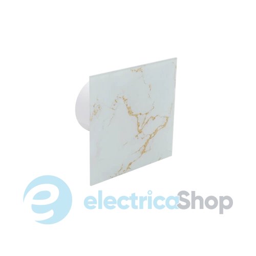 Панель для вентилятора AirRoxy dRim 01-185 Glass panel белый мрамор и золото