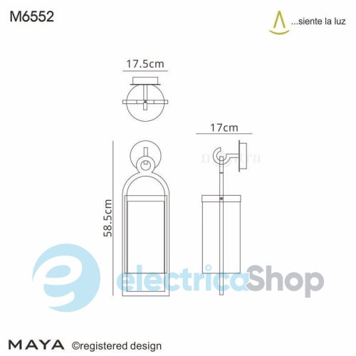 Уличный светильник Mantra MAYA WALL LAMP OUTDOOR IP54 6552
