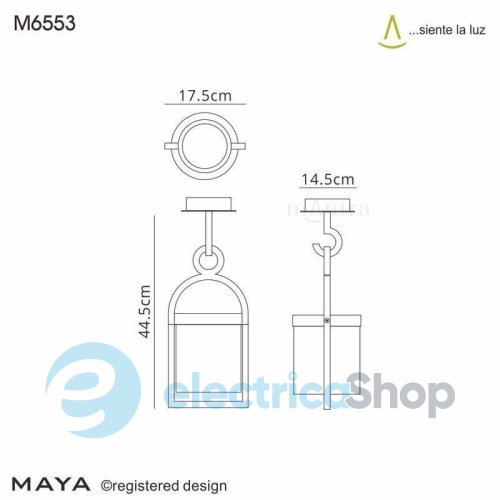 Уличный подвесной светильник Mantra MAYA OUTDOOR IP54 6553