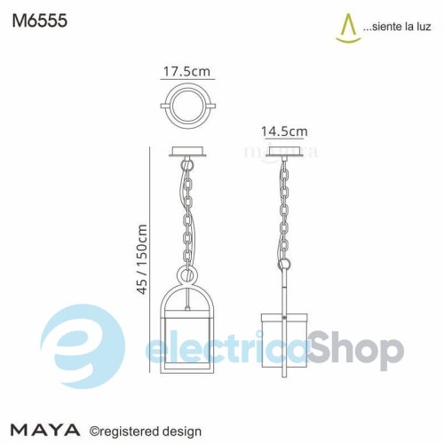 Уличный подвесной светильник Mantra MAYA OUTDOOR IP54 6555