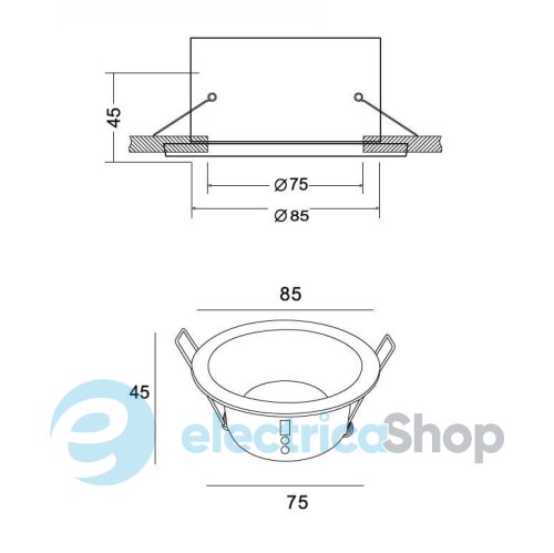 Точечный светильник Mantra COMFORT IP54 SPOT RECESSED 6810