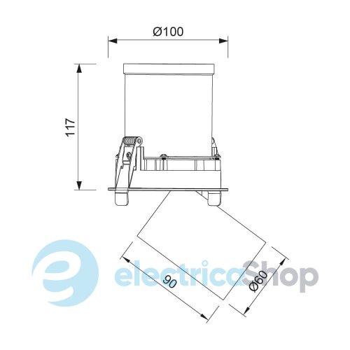 Точечный светильник Mantra GARDA SPOT RECESSED LED 12W 2700K 7830