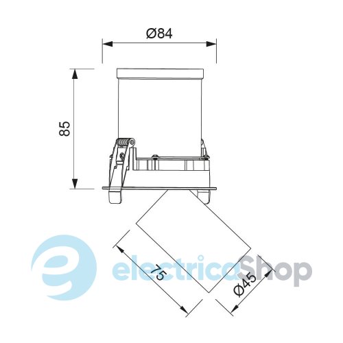 Точковий світильник Mantra GARDA SPOT RECESSED LED 7W 3000K 7833