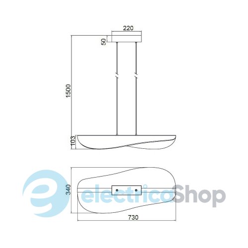 Підвісний світильник Mantra BIANCA LED PENDANT 40W 3000K 7766