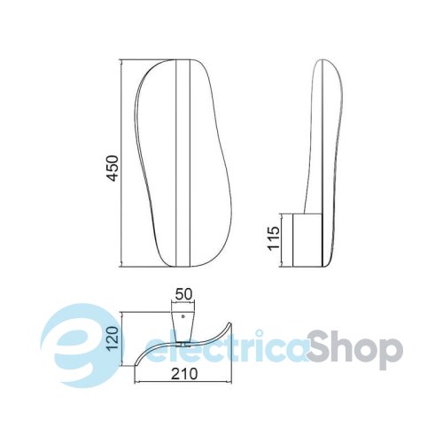 Настенный светильник Mantra BIANCA LED WAL LAMP 15W 3000K 7767