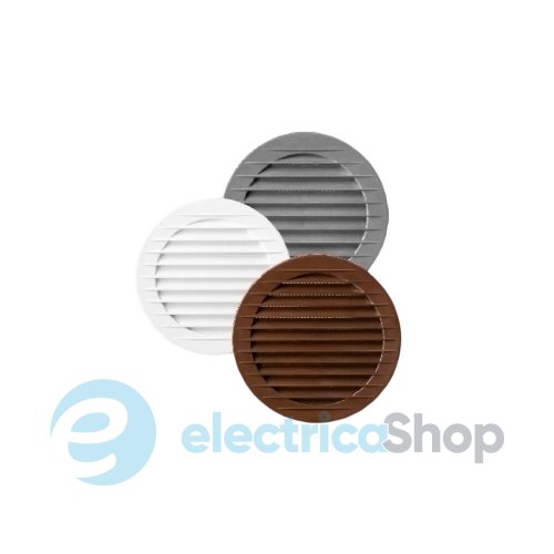 Решетка вентиляционная с сеткой от насекомых AirRoxy AOzS 02-149 120мм, белая