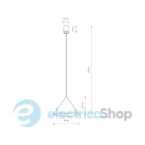 Люстра Nowodvorski ZENITH M Umbra Gray 10879