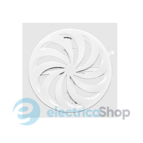 Круглая вентиляционная решетка с регулировкой AirRoxy CIRCULAR GRILL 80-150 мм, белая 02-235