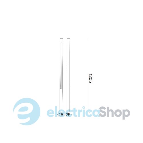 Парковый столбик Ideal Lux Jedi PT H120 3000K 293196