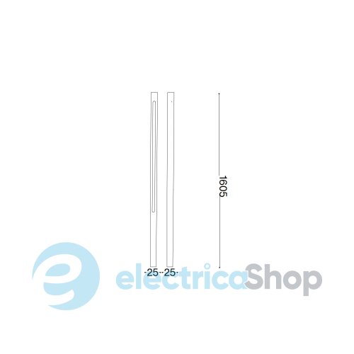 Парковый столбик Ideal Lux Jedi PT H160 3000K 293202