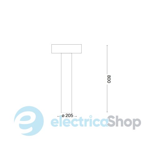 Парковий стовпчик Ideal Lux Tesla PT4 H80 153179