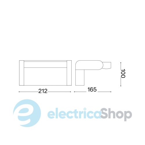 Вуличний світильник Ideal Lux Swipe AP Sensor 287737