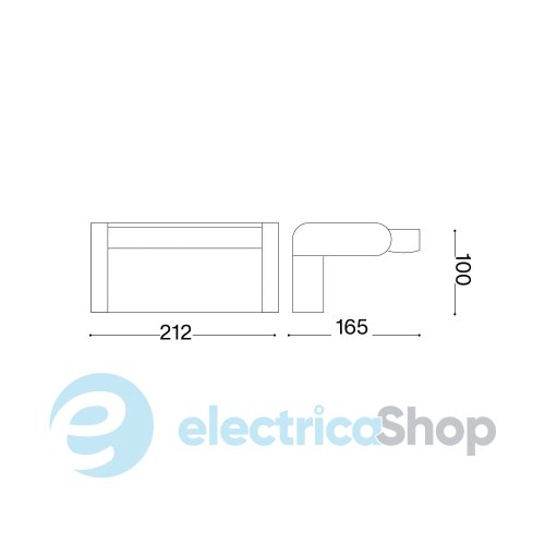 Вуличний світильник Ideal Lux Swipe AP 287706