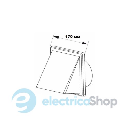 Решітка вентиляційна 125 AirRoxy 02-502GR, графіт