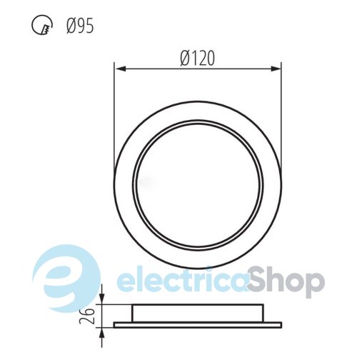 Точковий світильник Kanlux Tavo LED DO 9W-NW (36511)
