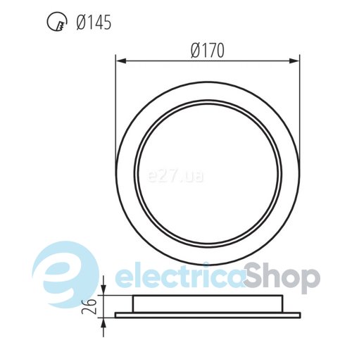 Точковий світильник Kanlux Tavo LED DO 18W-NW (36513)