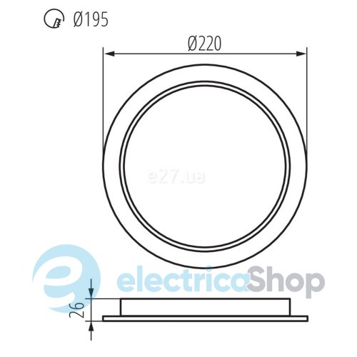 Точковий світильник Kanlux Tavo LED DO 24W-NW (36514)