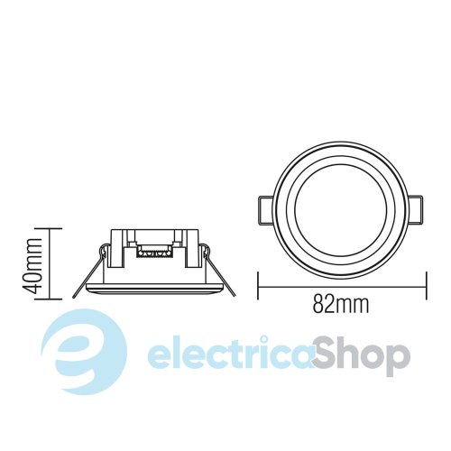 Вбудований світлодіодний світильник PARKER-5 5W 4200K Horoz Electric 016-071-0005-010