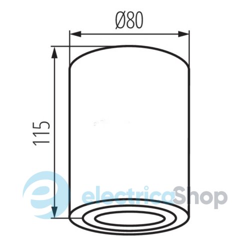 Накладний світильник Kanlux Bord XS DLP-50-W (25479)