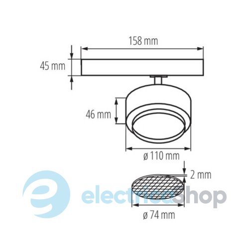 Трековий світильник Kanlux BTL LED BTL 28W-940-B 4000K (35657)