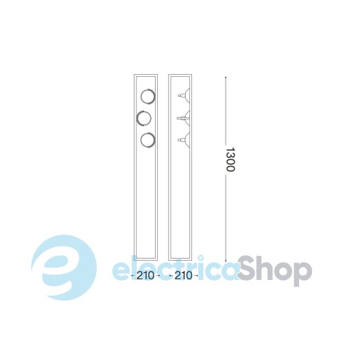 Торшер Ideal Lux AUDIO PT3 H130 293684