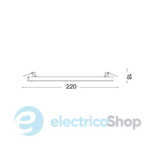 Точковий світильник Ideal Lux AURA PL Square 3000K Sensor 290843