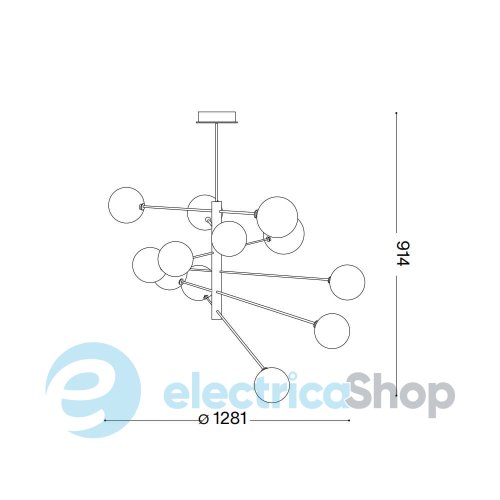 Люстра Ideal Lux 200125 Equinoxe SP12