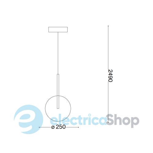 Подвесной светильник Ideal Lux Equinoxe SP1 D25 306551