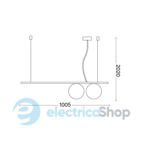 Подвесной светильник Ideal Lux PERLINE SP2 306995