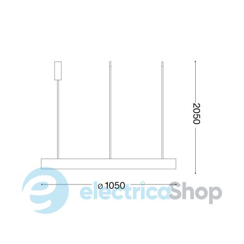 Підвісний світильник Ideal Lux GEMINI SP D105 303895