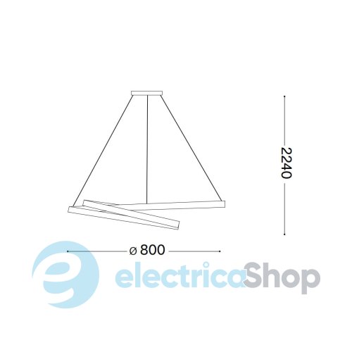 Підвісний світильник Ideal Lux OZ SP D80 DALI 304588