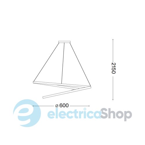 Подвесной светильник Ideal Lux OZ SP D60 DALI 304564
