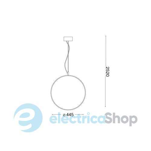 Підвісний світильник Ideal Lux CIRCUS SP D44 291338