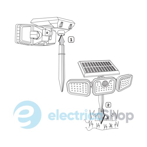 Прожектор із датчиком руху та сутінок LED TRIO Goldlux 323125