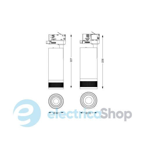 Трековий світильник Ideal Lux EOS 15W Track 276182