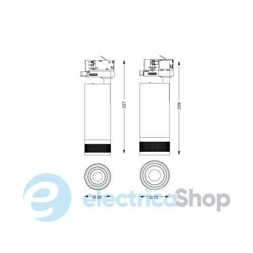Трековий світильник Ideal Lux EOS 25W Track 286600
