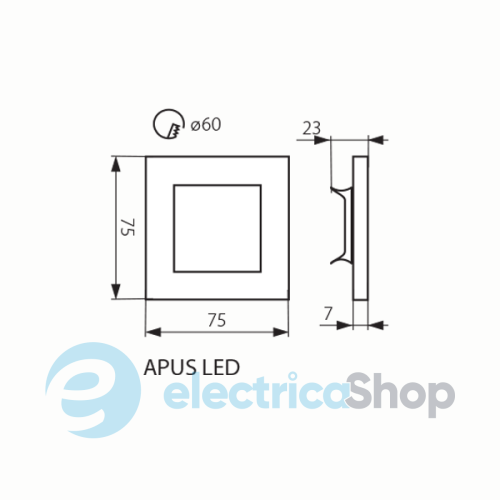 Светильник Kanlux 29857 Apus LED PIR B-WW 3000K с датчиком движения и датчиком света