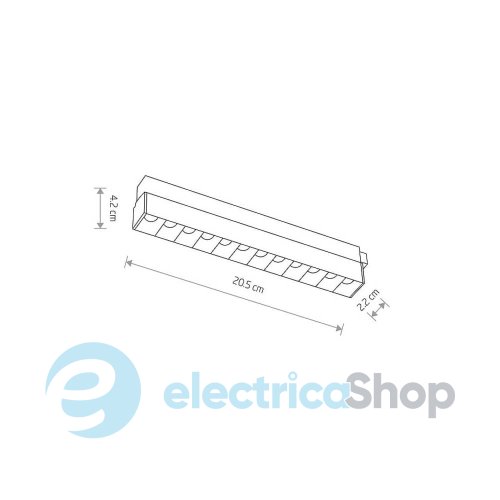 Магнитный трековый светильник Nowodvorski LVM FOCUS LED 9W 10144