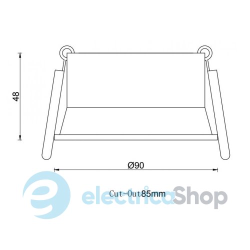 Точковий cвітильник KLOODI KD-Q019 12W 4К WH