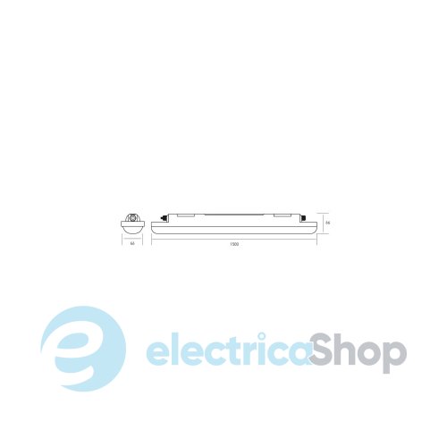Лінійний світильник Maxus assistance LINE BASIC PL 50W 5000K IP65 (MALN-BSCPL-15-505-GR)