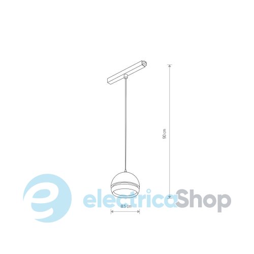 Магнитный трековый светильник Nowodvorski LVM Slot Led 8W 3000K 370Lm 10155