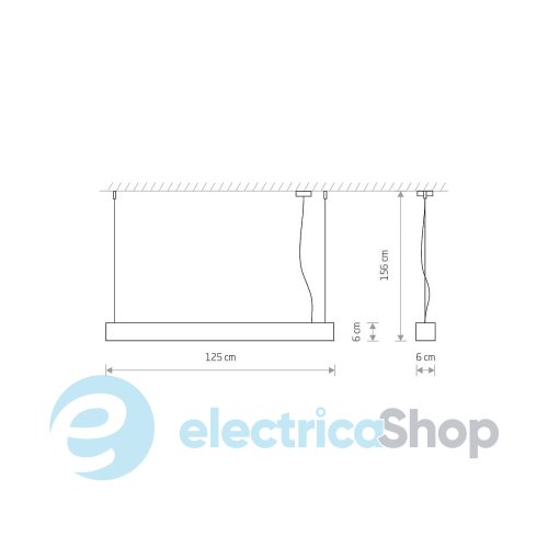 Підвісний світильник Nowodvorski 7525 Soft led T8LED 3000K 3200Lm