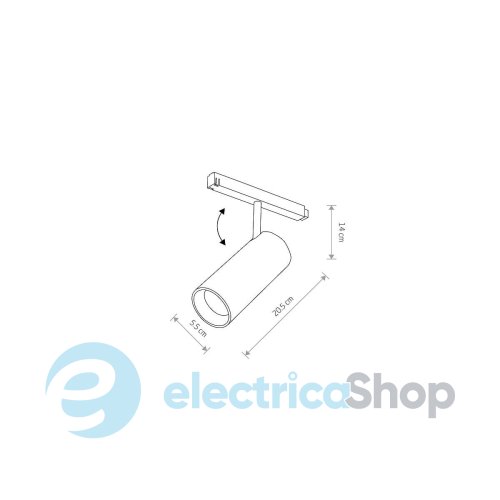 Магнитный трековый светильник Nowodvorski LVM SPOT LED 15W 4000K 10655
