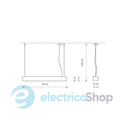 Подвесной светильник Nowodvorski 7535 Soft led T8LED 3000K 2300Lm