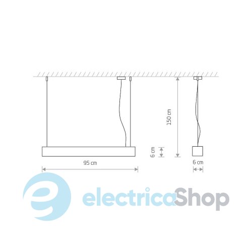 Підвісний світильник Nowodvorski 7547 Soft led T8LED 3000K 2300Lm 